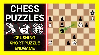 Chess Puzzles to Practice. Themes: Crushing, Short puzzle, Endgame. Learn Chess