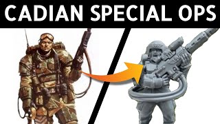 Converting Warhammer 40K Kasrkin from Cadian Shock Troops