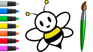 How To Draw A Bee For Children/ Bolalar Uchun Asalarilarni rasm chizish/ TOiART