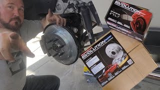 Power Stop Evolution Pads, Drilled, & Slotted Rotors  09-17 Chevy Traverse GMC Acadia Buick Enclave