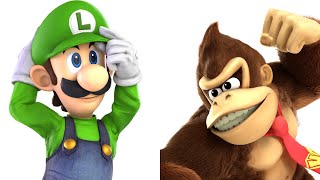 Luigi vs Donkey Kong in Super Smash Bros Brawl (Remaster)