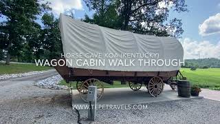 Wagon Cabin at Horse Cave KOA (near Mammoth Cave, Kentucky)