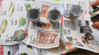 Diy cement candle holders and inspiring peoples to save money