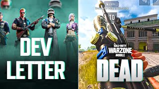 DEV LETTER EXPECTED DATE NEW STATE MOBILE | WARZONE MOBILE UPDATE 🥵 | UGW UPCOMING UPDATE 🔥