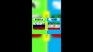 RUSSIA vs IRAN Military Power Comparison 2022 #shorts II RUSSIAN ARMY vs IRAN ARMY 2022 #shorts