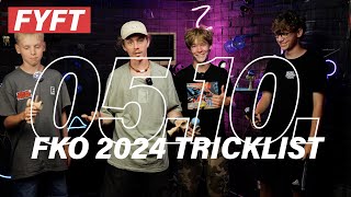 Tricklist FYFT Kendama Open 2024 | FYFT.cz