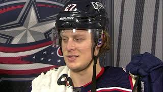 Adam Boqvist 1st Intermission Interview (Dec. 5, 2021)