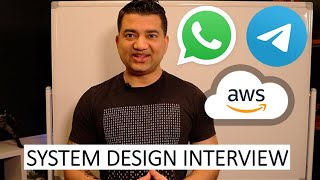 Whatsapp Telegram System Design on AWS | Chat Messaging System Design Interview