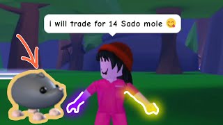 my offer for *SADO MOLE* in Adopt Me 🐏😋