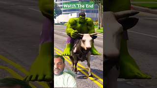 GTA V :HULK SAVE IRON MAN #shorts #youtubeshorts #shortsfeed #ytshorts #hulk