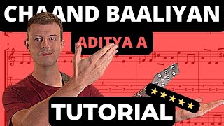 ENG: Chaand Baaliyan Guitar Lesson चांद बालियां