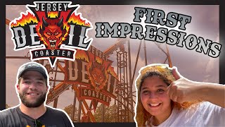 First Impressions of Jersey Devil Coaster at Six Flags Great Adventure - New for 2021 RMC Raptor