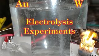 Electrolysis Experiments!