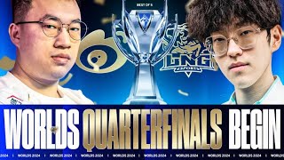 WORLDS QUARTERFINALS LPL SHOWDOWN - LNG VS WEIBO WORLDS 2024 - CAEDREL