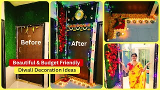 Home Entrance Decoration Ideas For Diwali | Front Door Decoration Ideas | Entrance Makeover