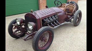 OLD BIG ENGINE RACE CARS Cold Start and Loud Sound