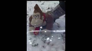 Donkey Kong's Snow Day Fun #comedy #funny #plush