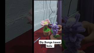 DIY BUNGA KAWAT BULU #shorts #shortvideo #diy #kerajinantangan