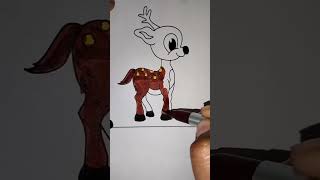 Cute Baby Dear Colouring 🎨 Satisfying Art #shorts #trending #viral #artwork #art #shortvideo