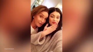 Lip kit ace Kylie tries on Caitlyn Jenner's new MAC gloss