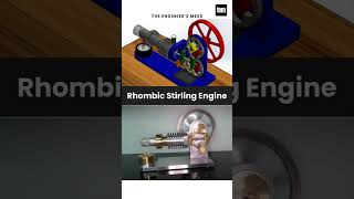 Rhombic Stirling Engine 🔥 #stirlingengine #engine #automotive #solidworks #3ddesign #cad #shorts