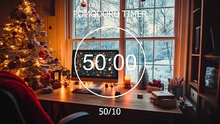 50/10 Pomodoro Christmas Timer ⏱️ Lofi Deep Focus Study/Work [chill lo-fi hip hop beats]