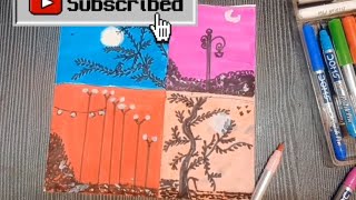 Diy easiest Painting ||trending |art painting |paint#paintellectualpriya#viralvideo#Atifa art