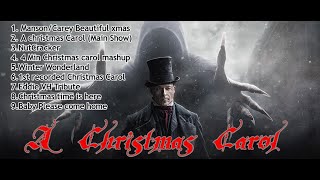 A Christmas Carol Light and Prop display. (Halloween xmas mash-up)