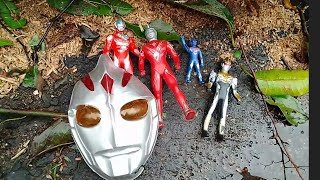 Menemukan mainan ultraman dan topeng ultraman | ultraman ribut | ultraman ginga | ultraman cosmos