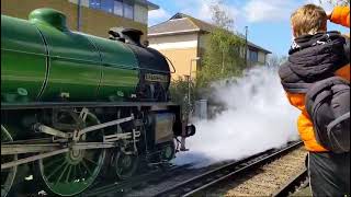 MAYFLOWER AT CHICHESTER STATION HEADING TO BRISTOL TEMPLE MEADS