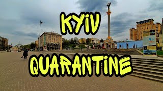 Coronavirus (COVID-19). Kyiv at quarantine time 4k 2020