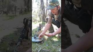 Noisy Gold Nugget hiding in clay clod.#treasures (Episode 56 full video)