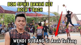 BOLA L BACK WENDI SUBANG BIKIN PENONTON TERCENGAN, Voli Tarkam Terbaru 2023