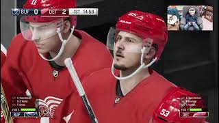 (NHL 17 Season 4 Game 78-81) Detroit Red Wings Vs BUF, CBJ, NYR (Full)