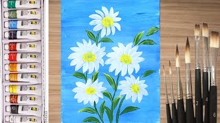 Acrylic Painting | Acrylic Painting Tutorial | Flower Painting | #acrylicpainting #flowerpainting