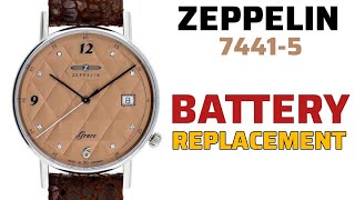 How To Change Battery ZEPPELIN 7441-5 Grace Watch