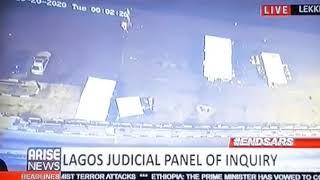 Lekki shooting: Lagos judicial panel begins review of CCTV footgae from Lekki tollgate