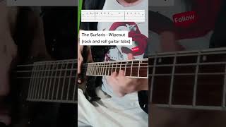 Rock and roll guitar riff with tabs