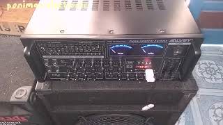 tes Amplifier ALVEY DV-2900 BBE + speaker 15 inci dan 12 inci , mari kita coba suaranya