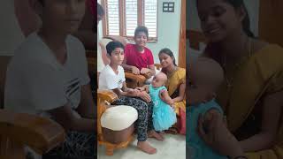 Harshan & Dharmik celebrating Rakha Bandhan with her sister Chaitra ||19 August 2024 ||#shorts #edit