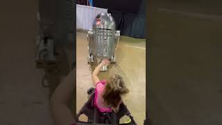 #starwars #droid meets my daughter at #fanexpochicago #fanexpo