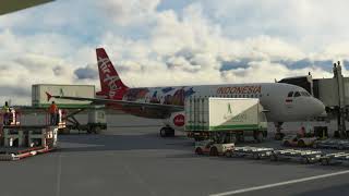 FULL FLIGHT | Air Asia | Kuala Lumpur - Jakarta | AIRBUS A320-200 | MSFS