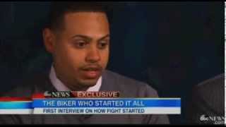 Biker who started road rage incident talks to GMA