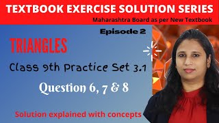 Triangles | Practice Set 3.1 | Class 9 Maharashtra Board New Syllabus | Episode 2