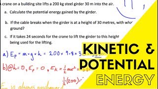 Potential and Kinetic Energy - Exam Example