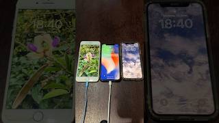 iPhone 7 Plus on iOS 15 vs iPhone X on iOS 14 vs iOS 16 boot up test #shorts #iphone7plus #iphonex