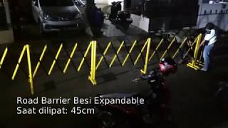 Barrier Lipat Besi Expandable - Produk Indonesia