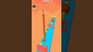 Cube Stacker Surfer 3D #shorts #cubestacker #3d #games #short