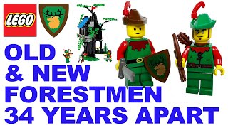 Old & New Forestmen - Lego 40567: Forest Hideout build and review