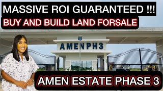 MASSIVE ROI GUARANTEED!!! BUY AND BUILD LAND FOR SALE AT AMEN ESTATE PHASE 3 IBEJU LEKKI.